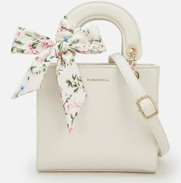تنزيل (1) Flora Bella Textured Satchel Bag with Scarf Detail